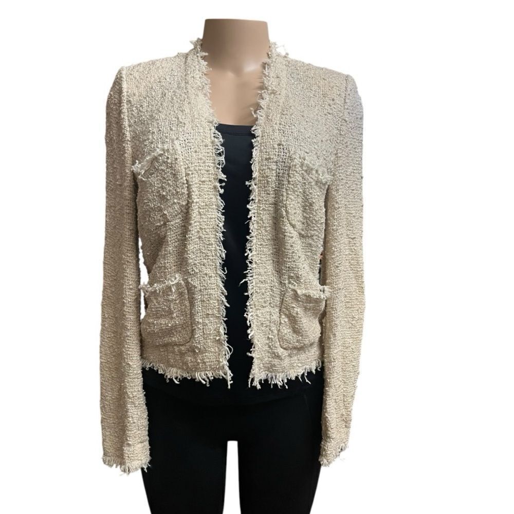 L’Agence Women's Cream Textured Jacket
